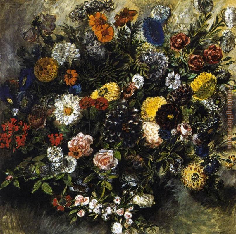 Eugene Delacroix Bouquet of Flowers